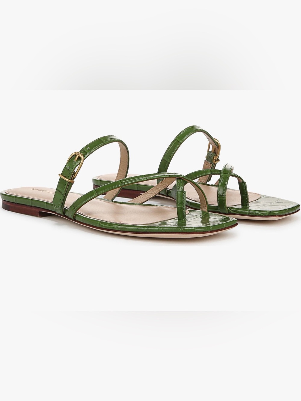 Veronica Beard Marthe Strappy Sandal in Lemongrass - Picture 8 of 9